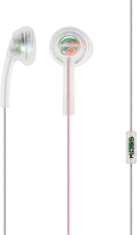 KOSS CL-3i CLEAR STEREO HEADPHONES W MIC, Approved for NYS Inmate