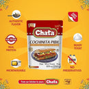 CHATA CHILORIO SHREDDED PORK MEAT & COLORED WITH ANNATO (COCHINITA PIBIL)