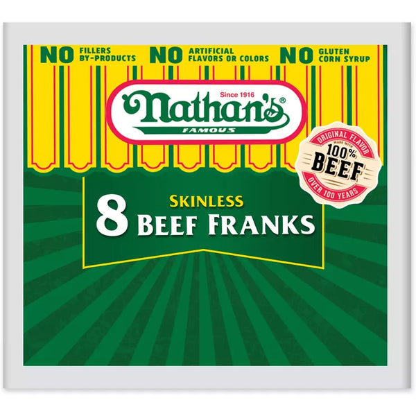NATHAN’S BEEF SKINLESS FRANKS