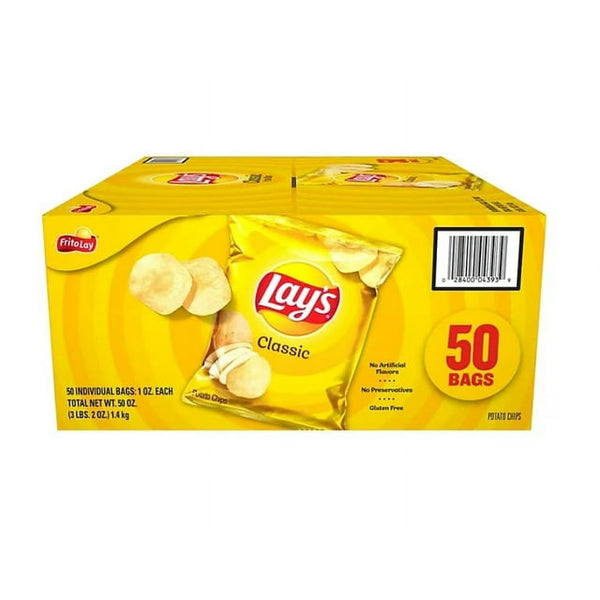 LAYS CLASSIC CHIPS (50 PACK)