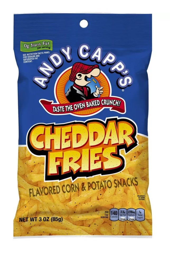 Andy Capps Hot Fries, Big Bag Corn & Potato Snacks - 8 oz