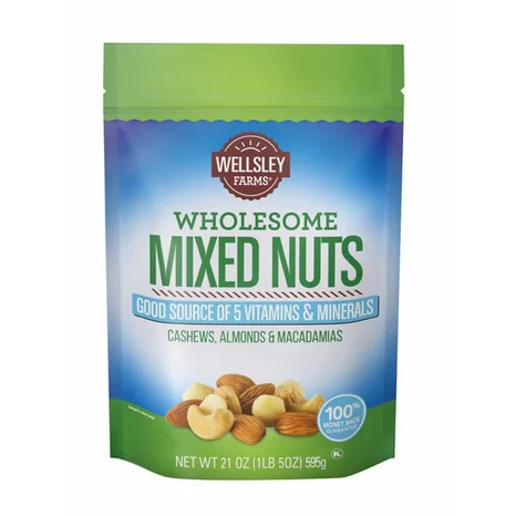 WELLSLEY FARMS WHOLESOME MIXED NUTS