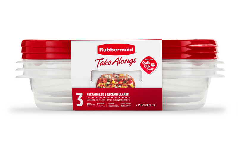 RUBBERMAID 4.0 CUP TAKEALONG 3 PACK