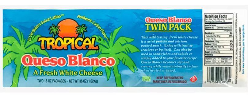 blanco herbicide label Tropical queso blanco a fresh White cheese