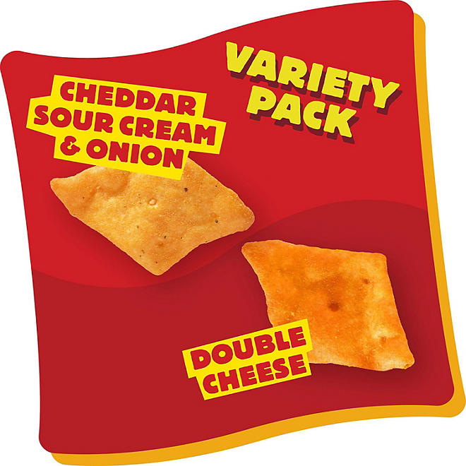 CHEEZ IT SNAP'D CRACKERS VARIETY PACKS, 42 PACK