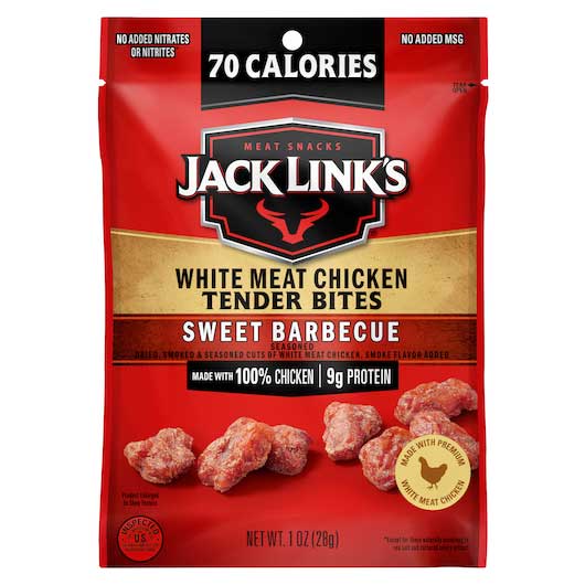 JACK LINK'S SWEET BBQ CHICKEN TENDER BITES