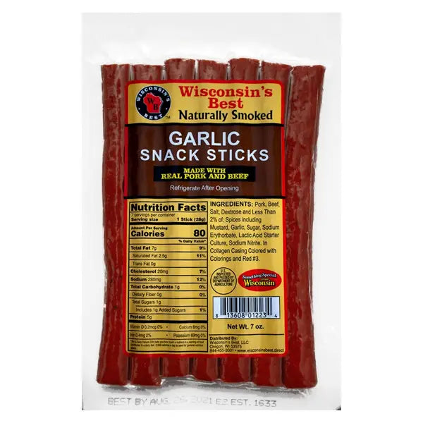 WISCONSIN GARLIC MEAT SNACK STICK