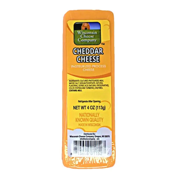 WISCONSIN CHEDDAR PROCESSED CHEESE BARS