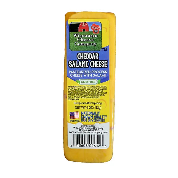 WISCONSIN SALAMI CHEDDAR PROCESSED CHEESE BARS