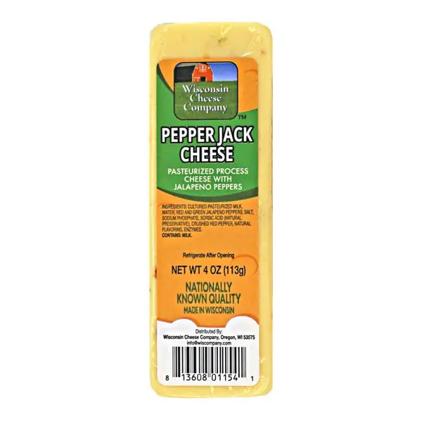 WISCONSIN PEPPER JACK PROCESSED CHEESE BARS