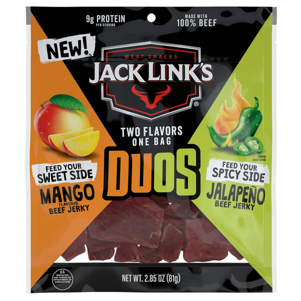 JACK LINKS DUOS MANGO & JALAPEÑO BEEF JERKY