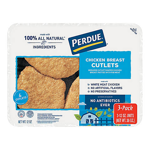 PERDUE CHICKEN BREAST CUTLETS (3 PACKS)