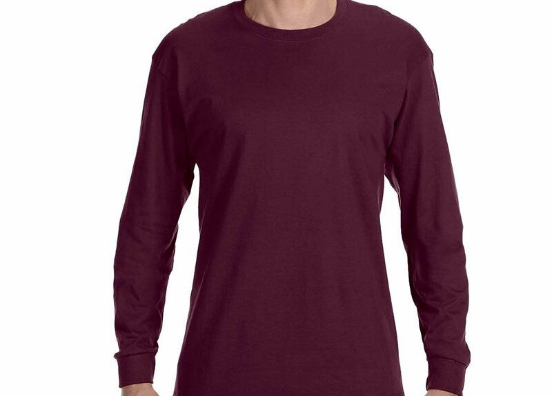 JERZEES LONG SLEEVE POCKET T SHIRT