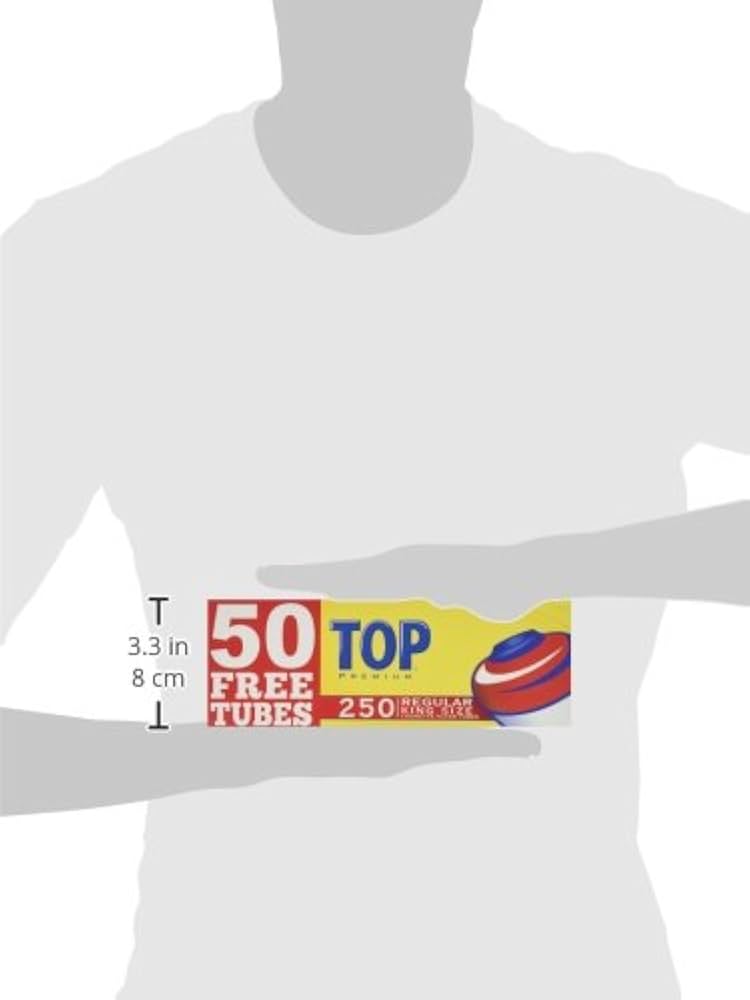 TOP POUCH CIGARETTE TOBACCO KING SIZE REGULAR - 250 PACK