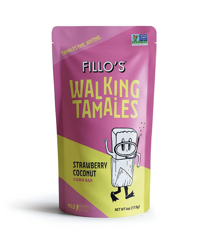 FILLO'S WALKING TAMALES STRAWBERRY COCONUT