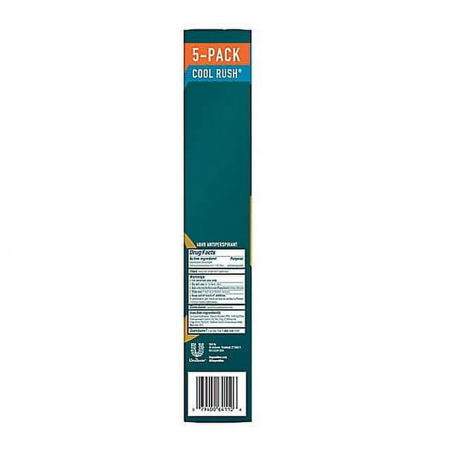 DEGREE MEN'S COOL RUSH 5 PACK