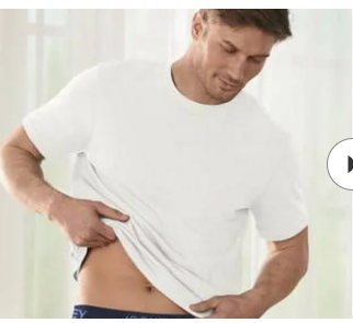 WHITE TEE SHIRT (3 PACK) REGULAR, Approved for NYS Inmate Care