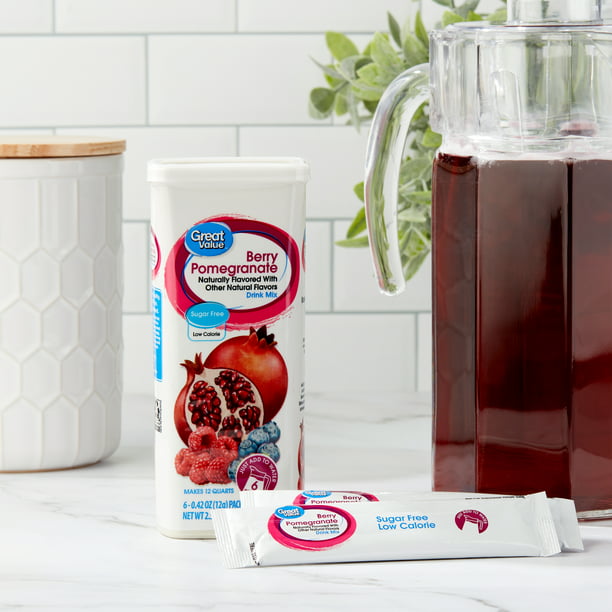 GREAT VALUE CHERRY POMEGRANATE DRINK MIX