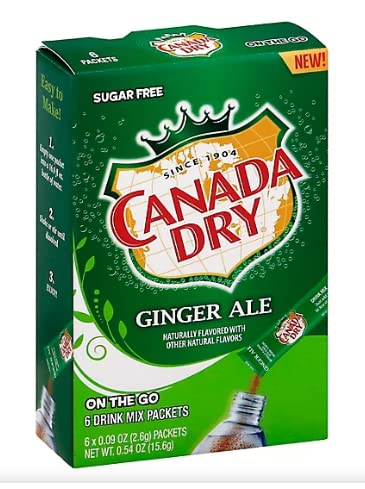 CANADA DRY ORIGINAL GINGER ALE TO GO PACKETS