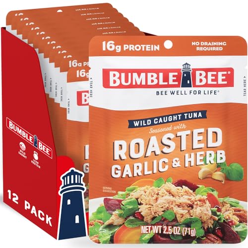 BUMBLE BEE TUNA - ROASTED GARLIC & HERB (12 PACK)