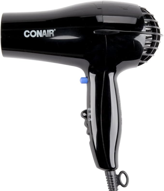 CONAIR 047BW BLACK 2 HEAT / 2 SPEED HAIR DRYER