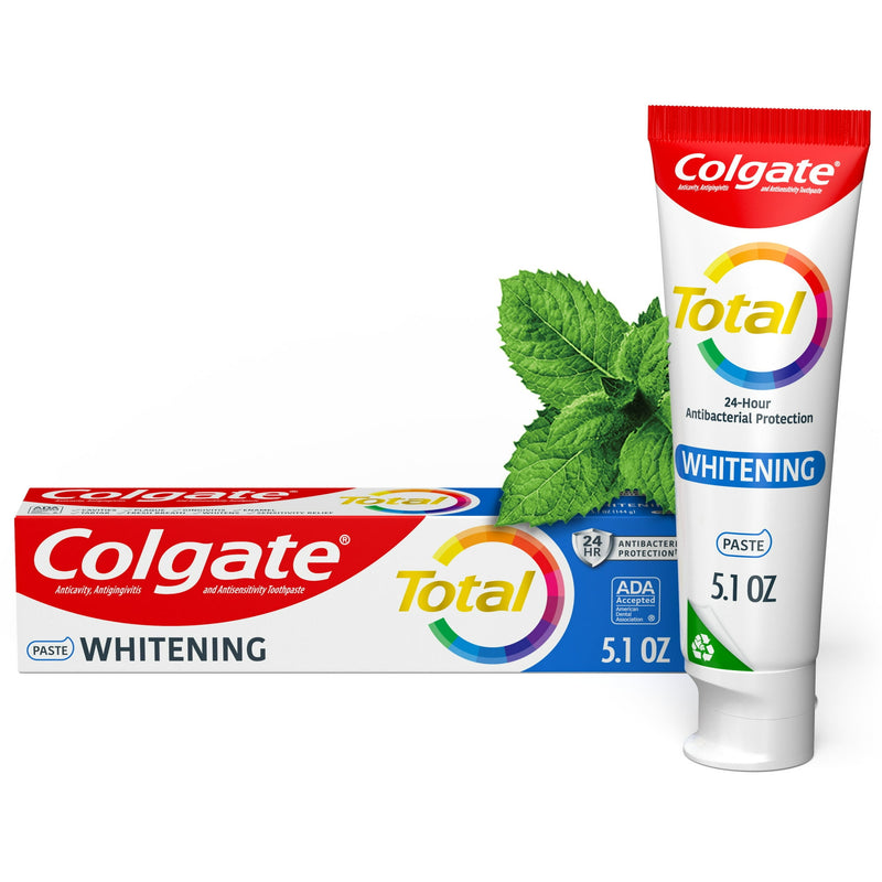 COLGATE TOTAL WHITENING TOOTHPASTE, MINT, 6.0 OZ