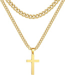 STAINLESS STEEL CROSS NECKLACE