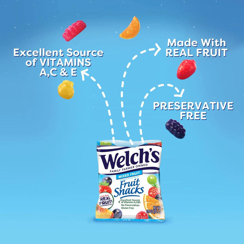 WELCH FRUIT SNACKS (90 PACKS)