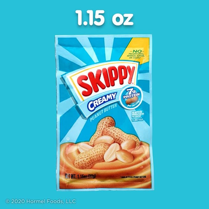 SKIPPY® CREAMY PEANUT BUTTER INDIVIDUAL SQUEEZE PACKS (8 PACK)