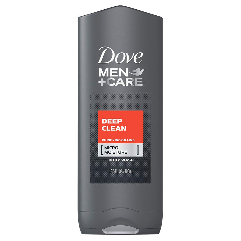 DOVE MEN+CARE BODY & FACEWASH, DEEP CLEAN 13.5 OZ