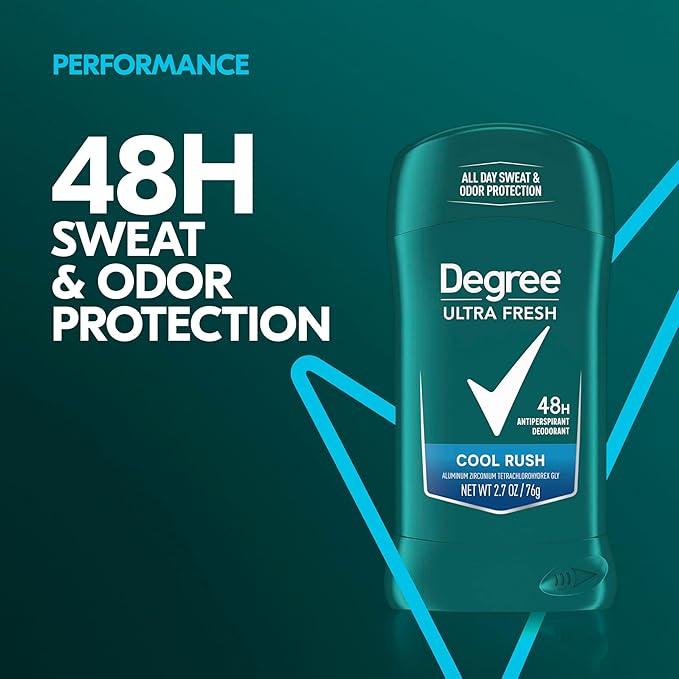 DEGREE DEODORANT DRY PROTECTION, COOL RUSH, 2.7 OZ