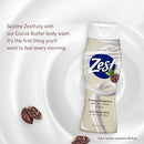 ZEST BODY WASH, COCOA BUTTER + SHEA