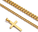 STAINLESS STEEL CROSS NECKLACE