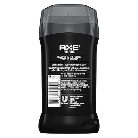 AXE ACTION DEODORANT STICK, PHOENIX CRUSHED MINT & ROSEMARY, 2.7 OZ