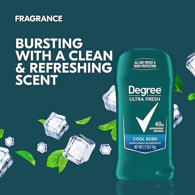 DEGREE DEODORANT DRY PROTECTION, COOL RUSH, 2.7 OZ