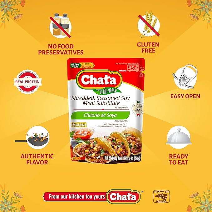 CHATA SHREDDED SEASONED SOY (CHILORIO DE SOYA)