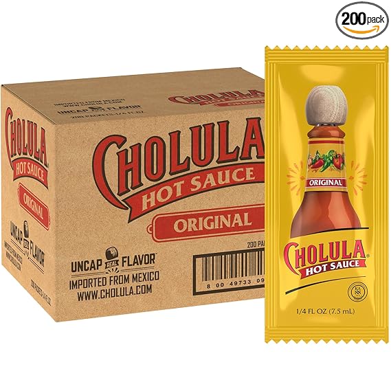 CHOLULA HOT SAUCE PACKETS (15 PACKETS)