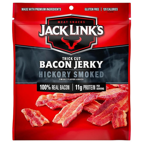 JACK LINK'S THICK CUT BACON JERKY HICKORY SMOKED