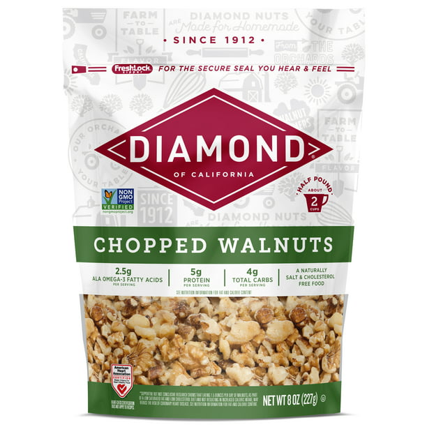 DIAMOND CHOPPED WALNUTS