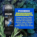 AXE ACTION DEODORANT STICK, PHOENIX CRUSHED MINT & ROSEMARY, 2.7 OZ