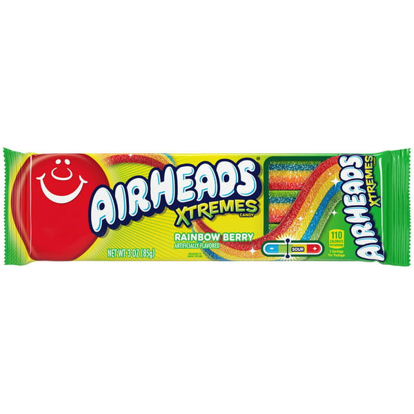 AIR HEADS XTREMES SWEETLY SOUR BELTS