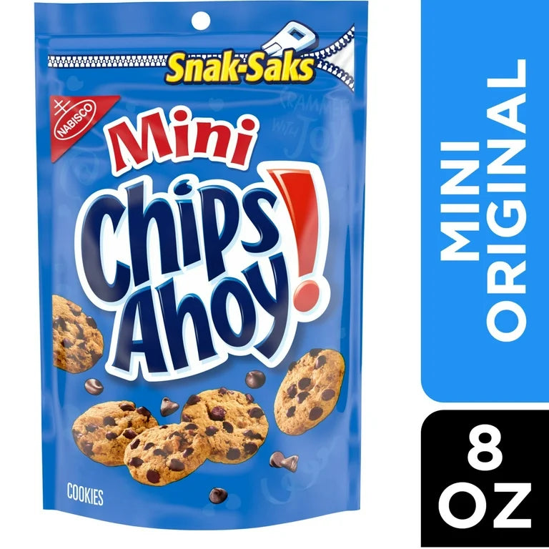 CHIPS AHOY! Mini Original Chocolate Chip Cookies, Snak-Saks