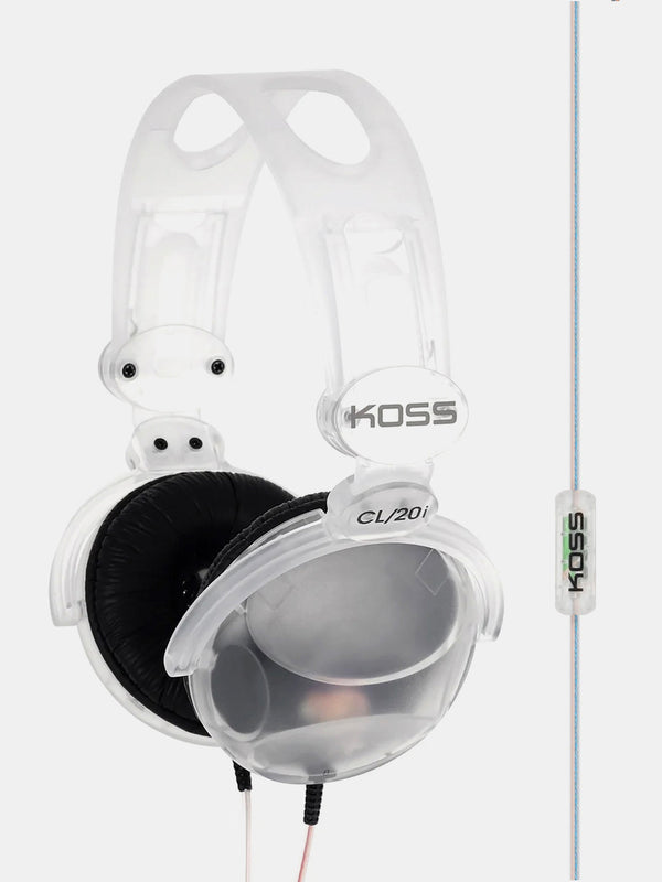 KOSS CL-20i CLEAR STEREO HEADPHONES W MIC