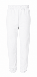 JERZEES SWEATPANT WHITE