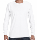 JERZEES LONG SLEEVE T SHIRT - WHITE