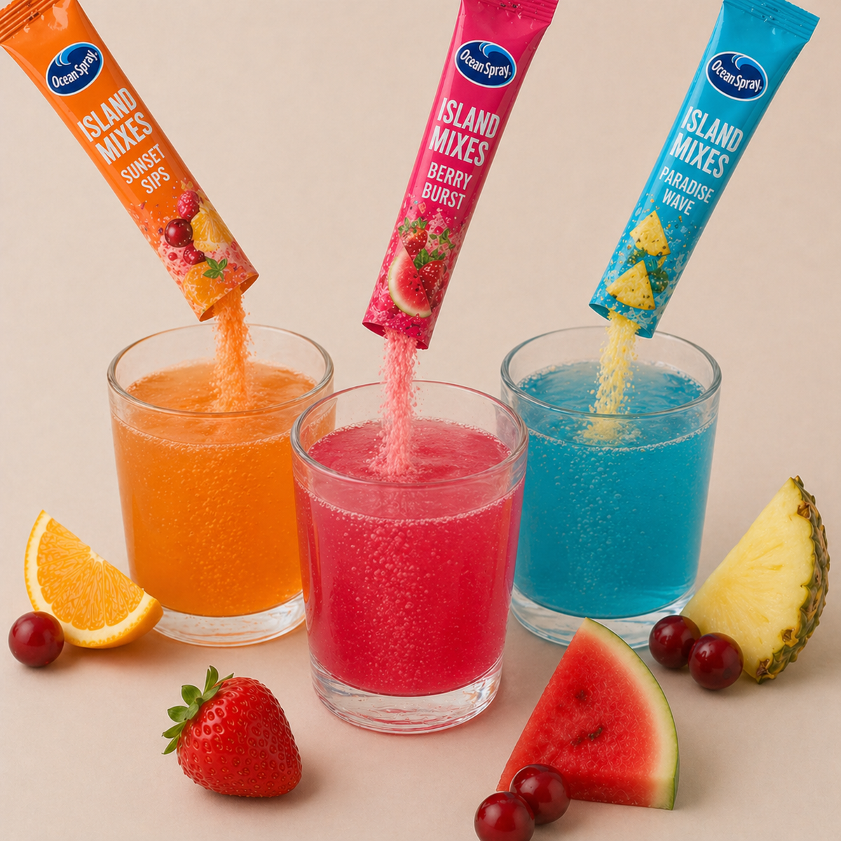 OCEAN SPRAY ISLAND MIXES VARIETY PACK - 30 PACK, Approved for NYS