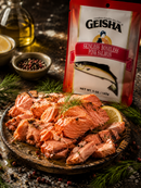 GEISHA POUCHED SKINLESS BONELESS PINK SALMON