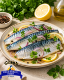 GEISHA POUCHED WHOLE MACKEREL IN BRINE