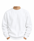 JERZEES CREW NECK SWEAT SHIRT - WHITE