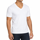 WHITE TEES V NECK  (3 PACK)